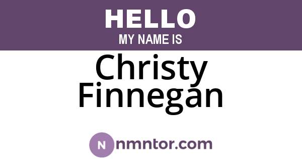 Christy Finnegan