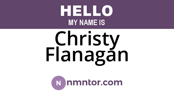 Christy Flanagan
