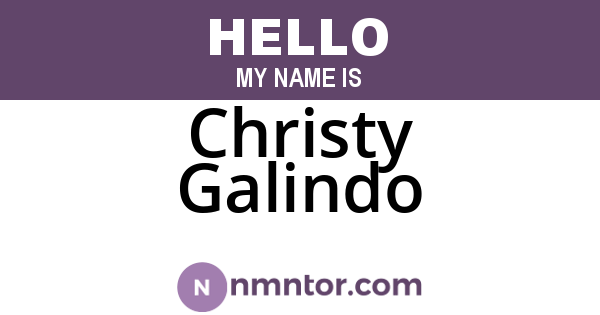 Christy Galindo