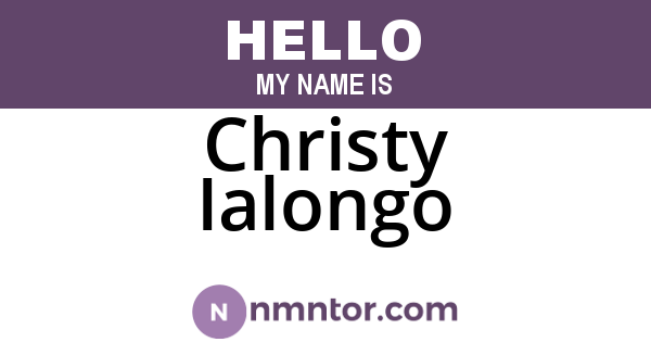 Christy Ialongo
