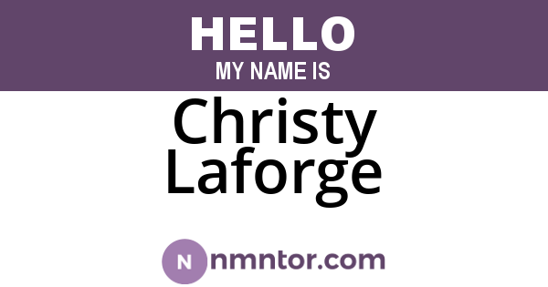 Christy Laforge