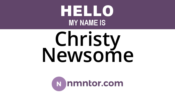 Christy Newsome