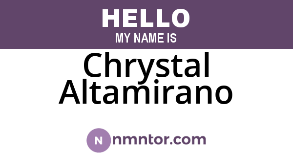 Chrystal Altamirano