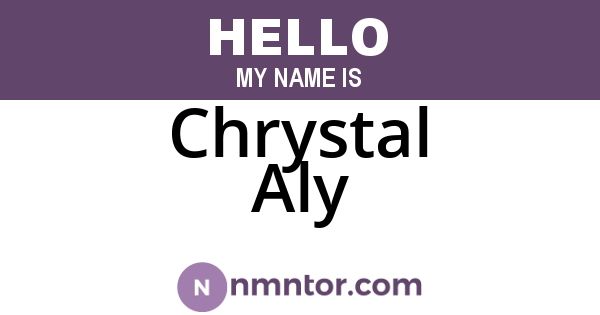 Chrystal Aly