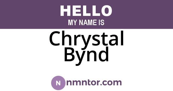 Chrystal Bynd