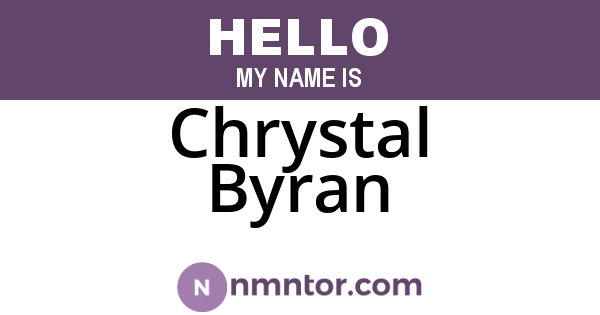 Chrystal Byran
