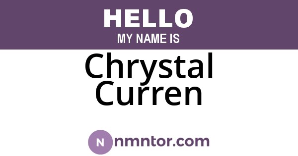 Chrystal Curren
