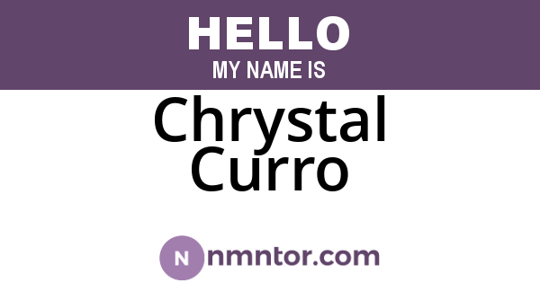 Chrystal Curro