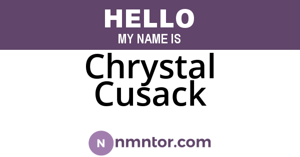Chrystal Cusack