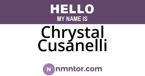 Chrystal Cusanelli