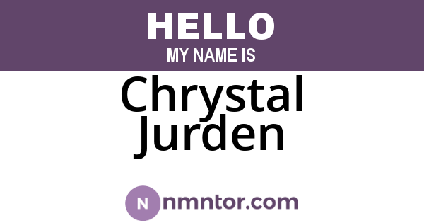 Chrystal Jurden