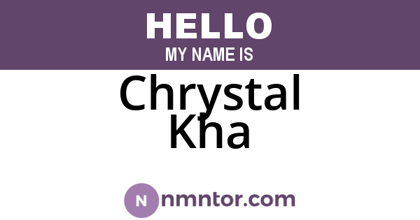 Chrystal Kha