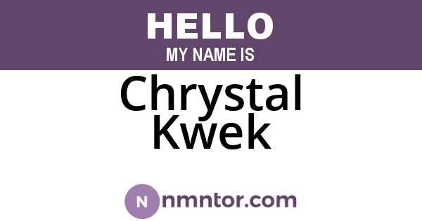 Chrystal Kwek