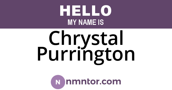 Chrystal Purrington