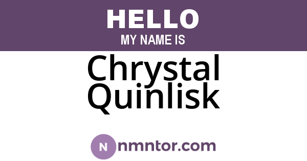 Chrystal Quinlisk