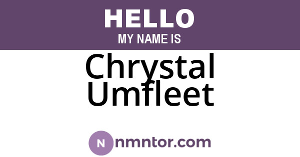 Chrystal Umfleet