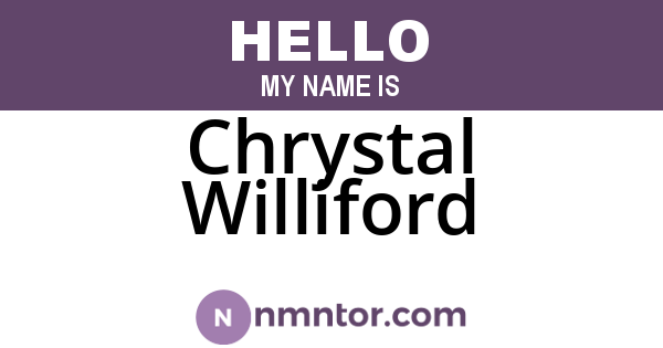 Chrystal Williford