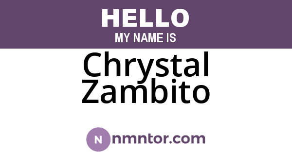 Chrystal Zambito