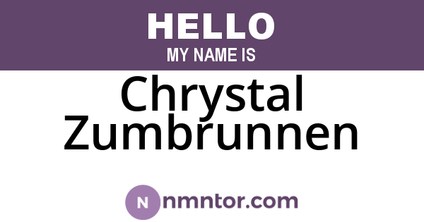 Chrystal Zumbrunnen
