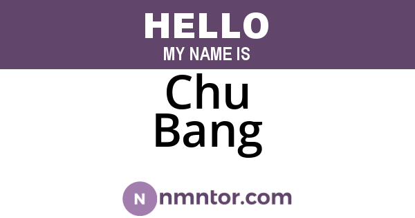 Chu Bang