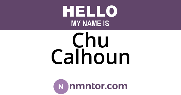 Chu Calhoun