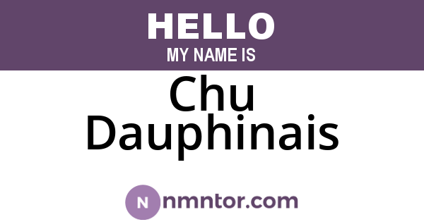 Chu Dauphinais