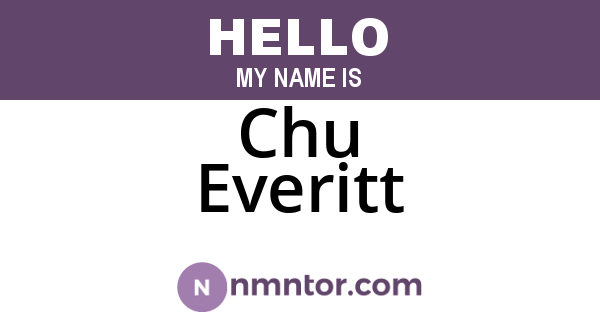 Chu Everitt