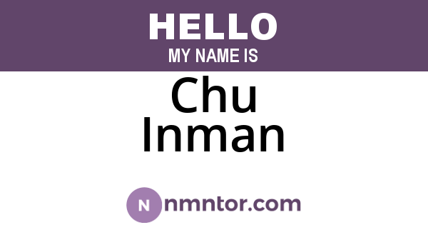 Chu Inman