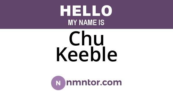 Chu Keeble