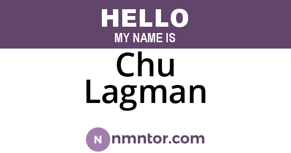 Chu Lagman