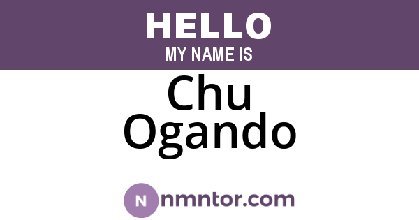 Chu Ogando