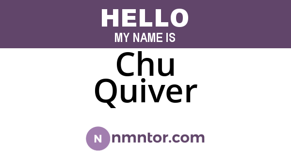 Chu Quiver