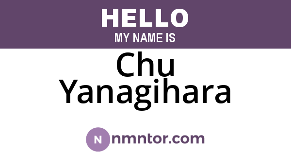 Chu Yanagihara