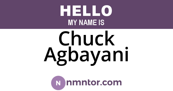Chuck Agbayani