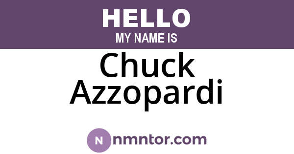 Chuck Azzopardi