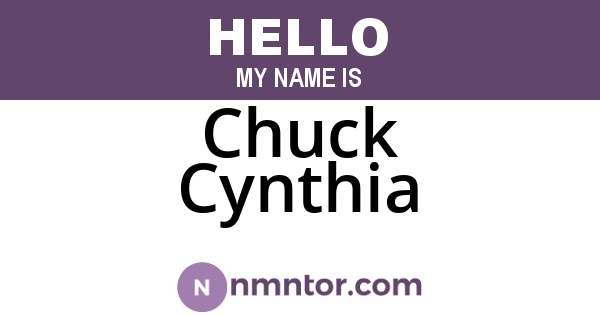 Chuck Cynthia