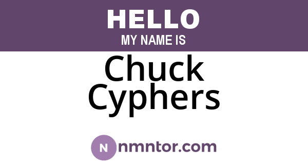 Chuck Cyphers