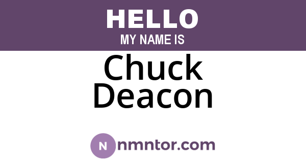 Chuck Deacon