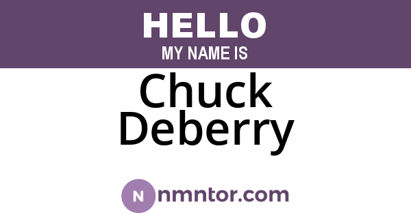 Chuck Deberry