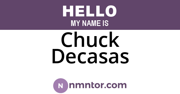 Chuck Decasas