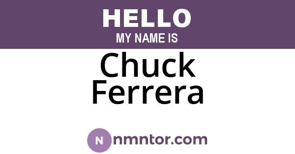 Chuck Ferrera