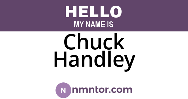 Chuck Handley