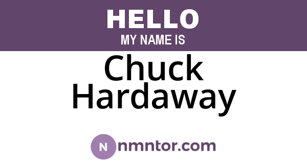 Chuck Hardaway