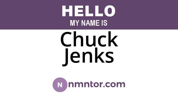 Chuck Jenks
