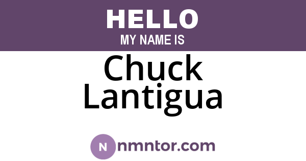 Chuck Lantigua