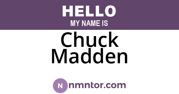 Chuck Madden