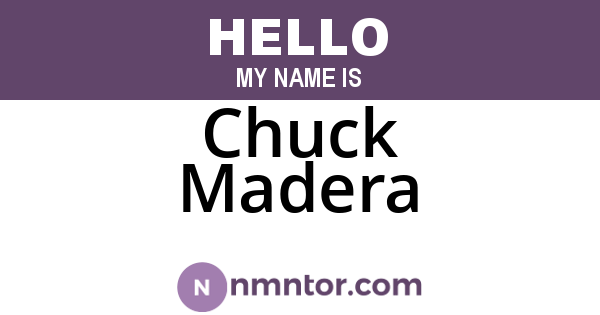 Chuck Madera