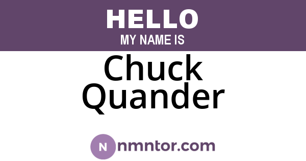 Chuck Quander