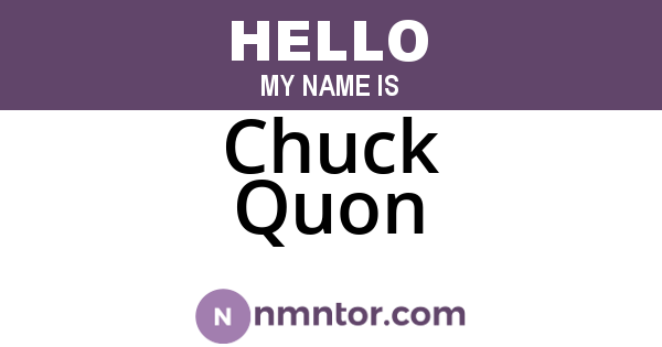 Chuck Quon