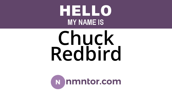 Chuck Redbird